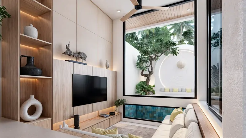Kayami, sunken living room