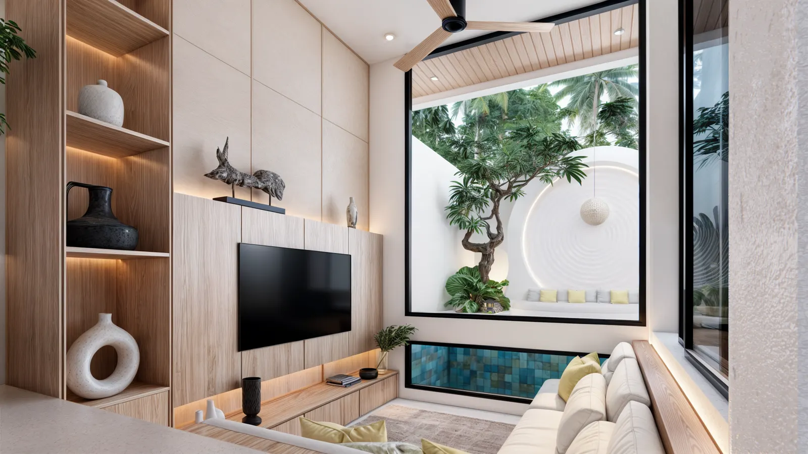 Kayami, sunken living room