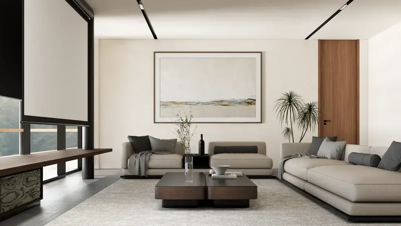 Rice Harmony Unit 1, living room, photo 12