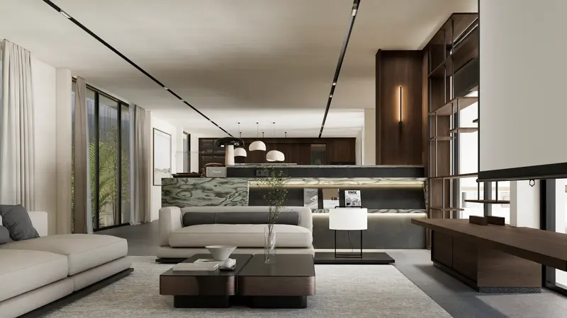 Rice Harmony Unit 1, living room, photo 13