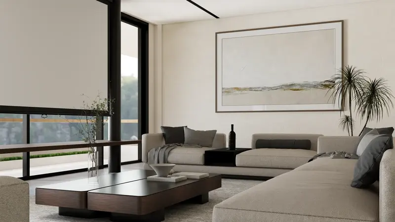 Rice Harmony Unit 1, living room, photo 17