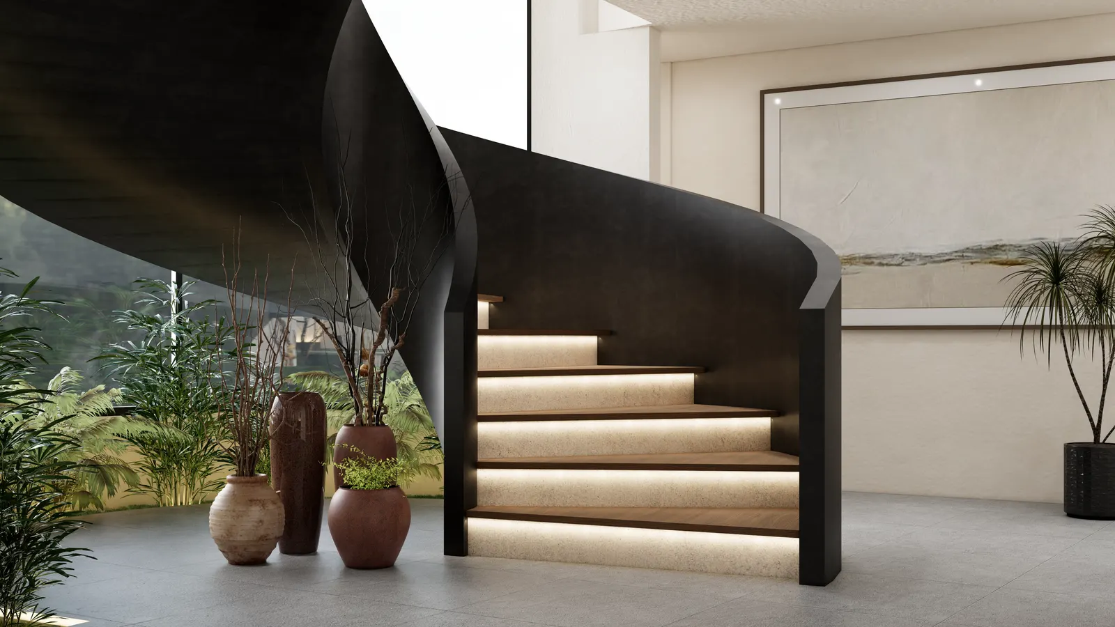 Rice Harmony, staircase
