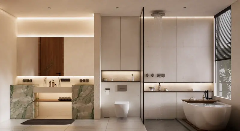 Rice Harmony Unit 1, master bathroom, photo 33