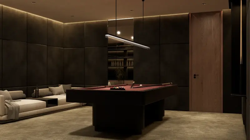 Rice Harmony Unit 1, billiard room, photo 45