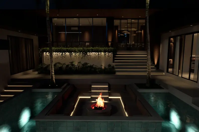 Rice Harmony Residences, pool at night, photo 11