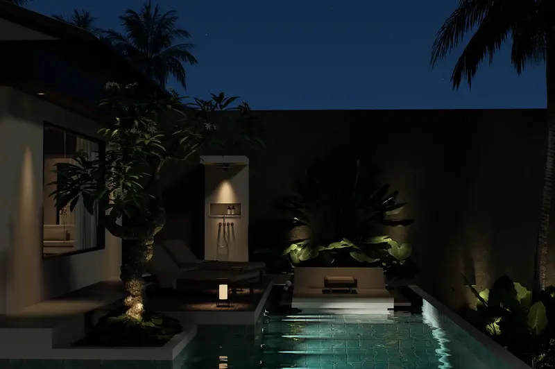 Rice Harmony Residences, pool at night, photo 12