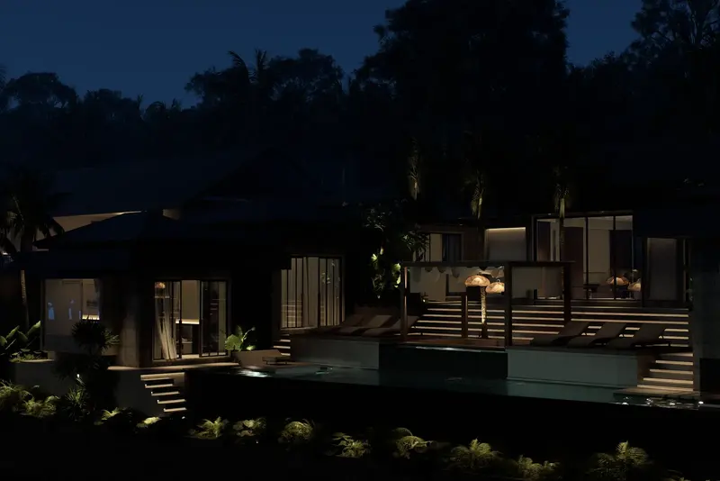 Rice Harmony Residences, facade at night, photo 15