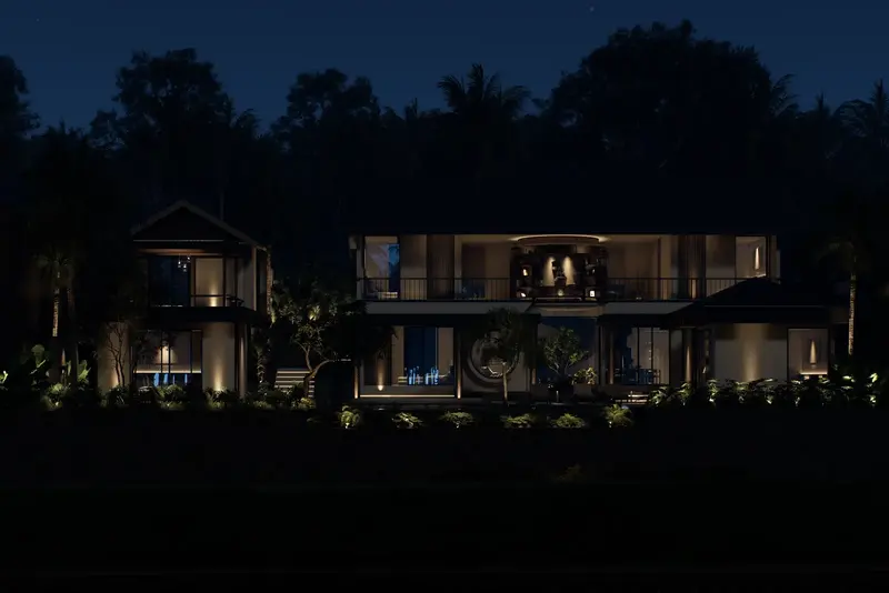 Rice Harmony Residences, facade at night, photo 20