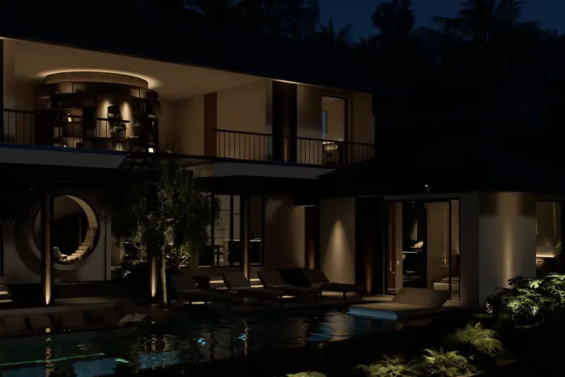 Rice Harmony Residences, exterior at night, photo 21