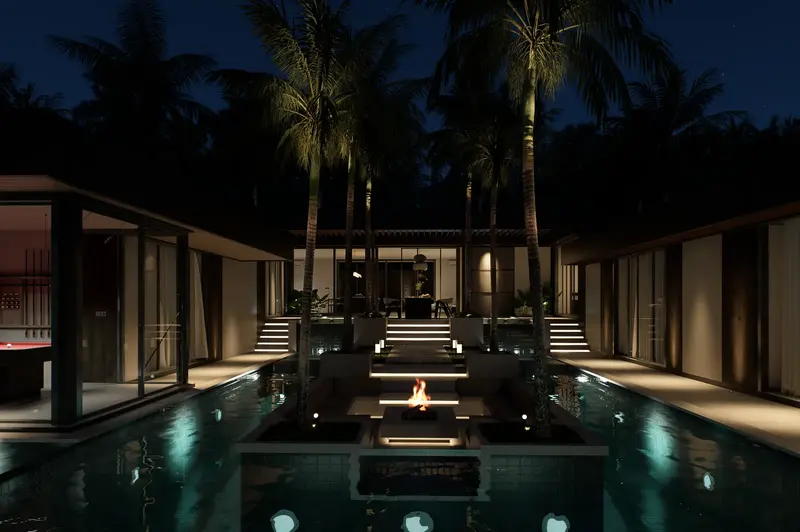 Rice Harmony Residences, facade at night, photo 25