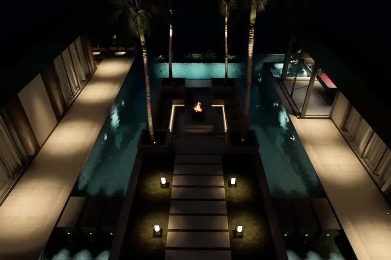 Rice Harmony Residences, pool at night, photo 26