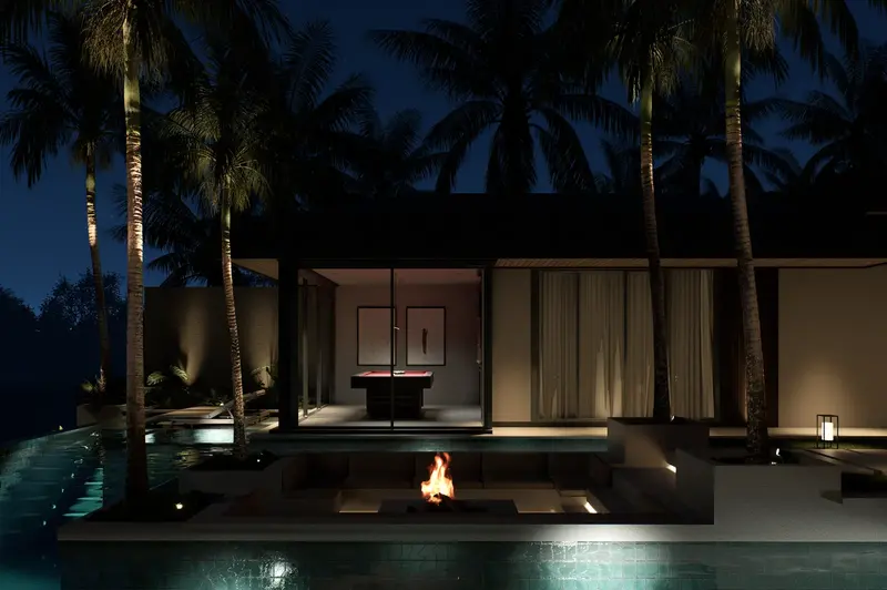 Rice Harmony Residences, pool at night, photo 29
