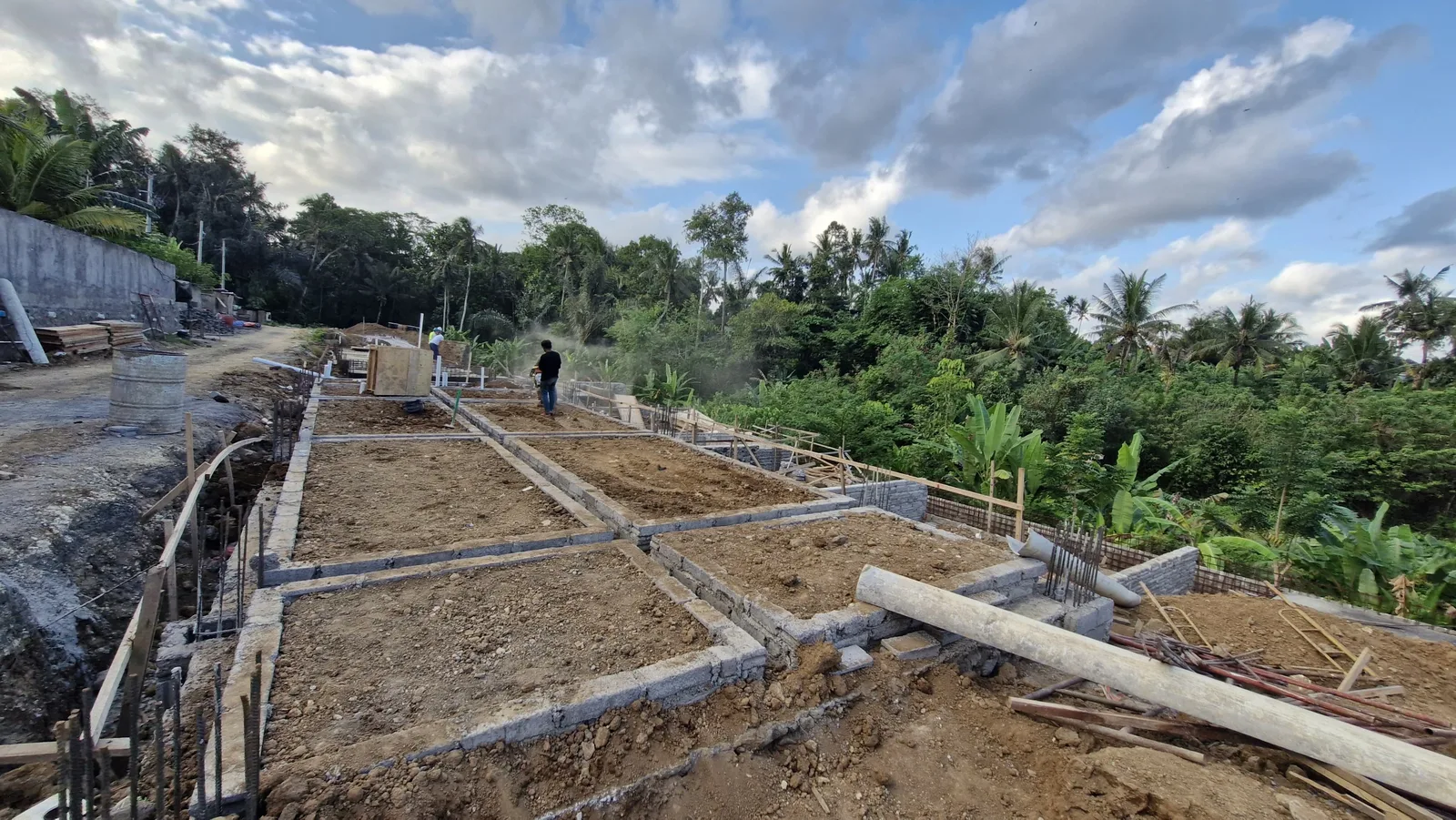 Rice Harmony, foundations and beams